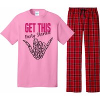 Get This Party Started Rock Skeleton Pajama Set