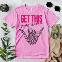 Get This Party Started Rock Skeleton Premium T-Shirt