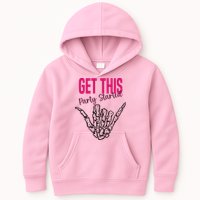 Get This Party Started Rock Skeleton Kids Hoodie