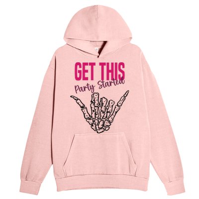 Get This Party Started Rock Skeleton Urban Pullover Hoodie