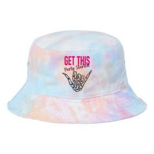 Get This Party Started Rock Skeleton Tie Dye Newport Bucket Hat