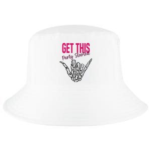 Get This Party Started Rock Skeleton Cool Comfort Performance Bucket Hat