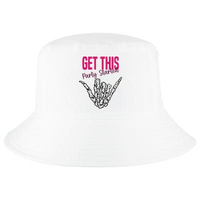 Get This Party Started Rock Skeleton Cool Comfort Performance Bucket Hat