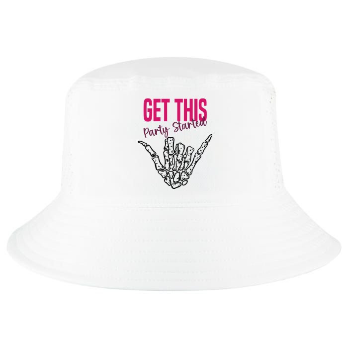 Get This Party Started Rock Skeleton Cool Comfort Performance Bucket Hat