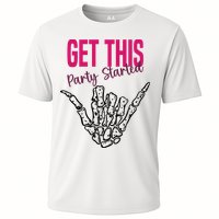Get This Party Started Rock Skeleton Cooling Performance Crew T-Shirt
