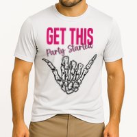 Get This Party Started Rock Skeleton Cooling Performance Crew T-Shirt