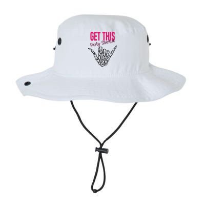 Get This Party Started Rock Skeleton Bucket Hat
