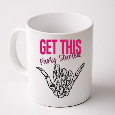 Get This Party Started Rock Skeleton Mug
