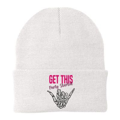 Get This Party Started Rock Skeleton Beanie