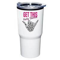 Get This Party Started Rock Skeleton Tumbler