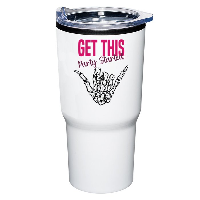 Get This Party Started Rock Skeleton Tumbler