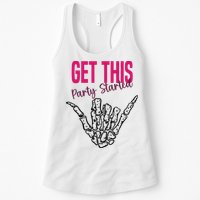 Get This Party Started Rock Skeleton Womens Tank Top