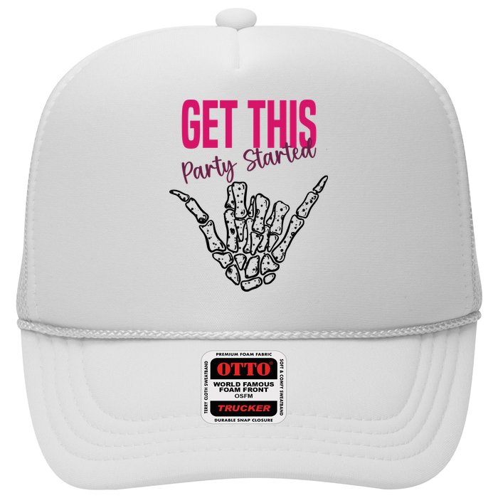 Get This Party Started Rock Skeleton Hat