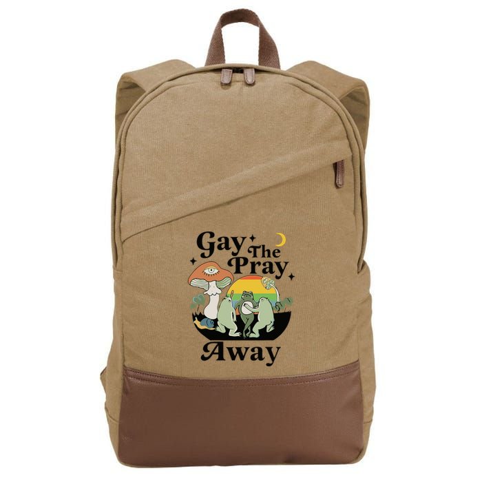 Gay The Pray Away Pride Cotton Canvas Backpack