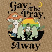 Gay The Pray Away Pride Cotton Canvas Backpack