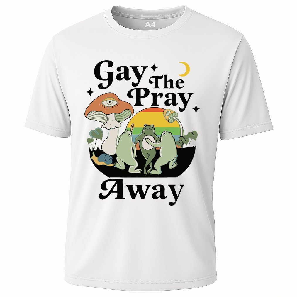 Gay The Pray Away Pride Cooling Performance Crew T-Shirt