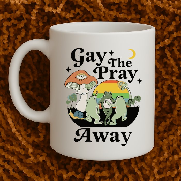 Gay The Pray Away Pride Mug