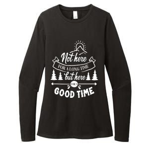 Good Time Positive Message Womens CVC Long Sleeve Shirt