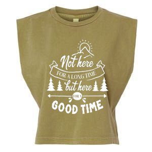 Good Time Positive Message Garment-Dyed Women's Muscle Tee