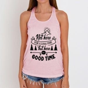 Good Time Positive Message Women's Knotted Racerback Tank