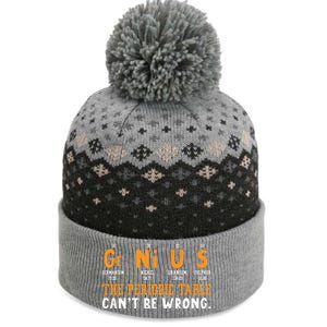 Genius The Periodic Table Can't Be Wrong Laboratory Gift The Baniff Cuffed Pom Beanie