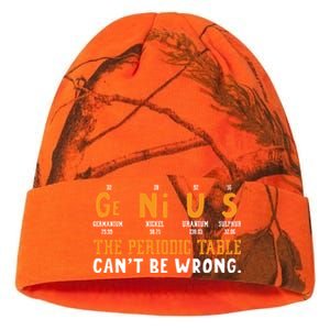 Genius The Periodic Table Can't Be Wrong Laboratory Gift Kati Licensed 12" Camo Beanie