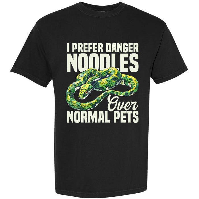Green Tree Python Cage Reptile Keeper Snake Food Python Garment-Dyed Heavyweight T-Shirt