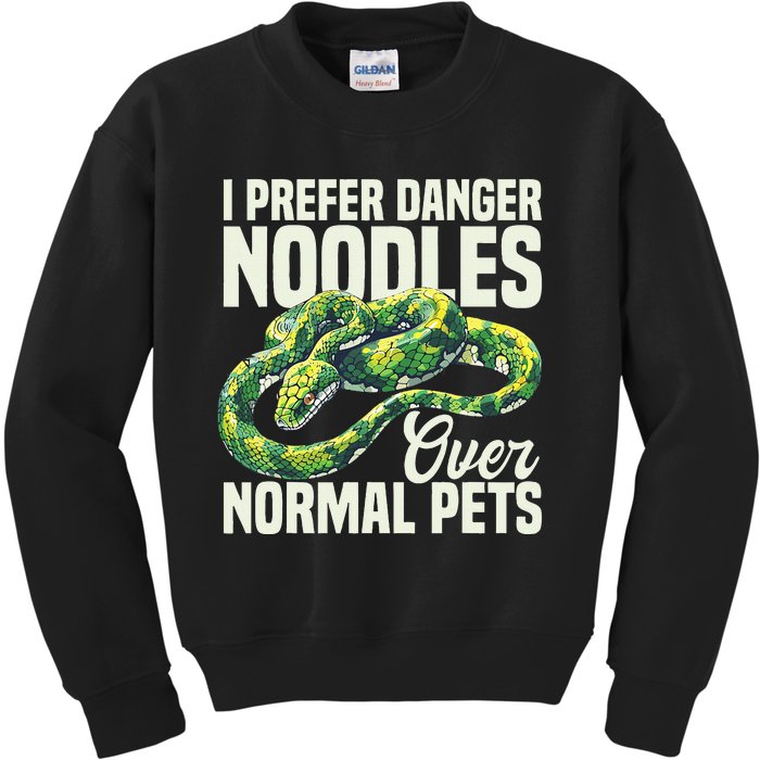 Green Tree Python Cage Reptile Keeper Snake Food Python Kids Sweatshirt