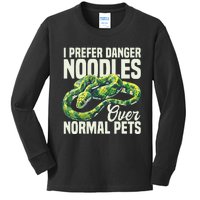 Green Tree Python Cage Reptile Keeper Snake Food Python Kids Long Sleeve Shirt