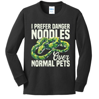 Green Tree Python Cage Reptile Keeper Snake Food Python Kids Long Sleeve Shirt