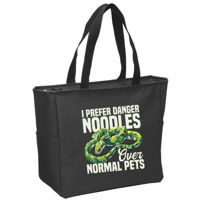 Green Tree Python Cage Reptile Keeper Snake Food Python Zip Tote Bag