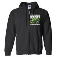 Green Tree Python Cage Reptile Keeper Snake Food Python Full Zip Hoodie