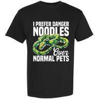 Green Tree Python Cage Reptile Keeper Snake Food Python Garment-Dyed Heavyweight T-Shirt