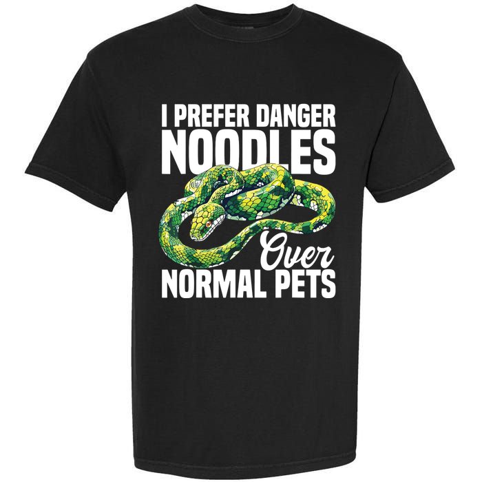 Green Tree Python Cage Reptile Keeper Snake Food Python Garment-Dyed Heavyweight T-Shirt