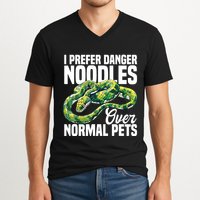 Green Tree Python Cage Reptile Keeper Snake Food Python V-Neck T-Shirt