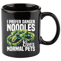 Green Tree Python Cage Reptile Keeper Snake Food Python 11oz C Handle Ceramic Mug