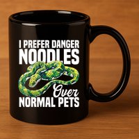 Green Tree Python Cage Reptile Keeper Snake Food Python 11oz C Handle Ceramic Mug