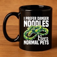 Green Tree Python Cage Reptile Keeper Snake Food Python 11oz C Handle Ceramic Mug