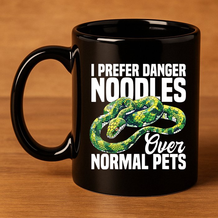 Green Tree Python Cage Reptile Keeper Snake Food Python 11oz C Handle Ceramic Mug