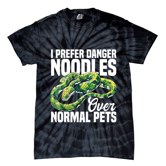 Green Tree Python Cage Reptile Keeper Snake Food Python Tie-Dye T-Shirt