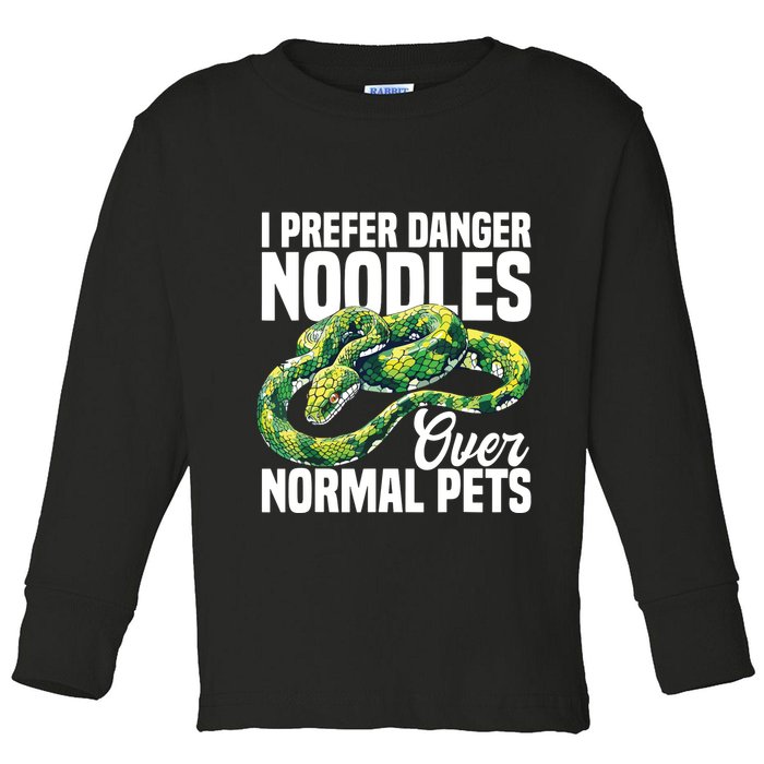 Green Tree Python Cage Reptile Keeper Snake Food Python Toddler Long Sleeve Shirt