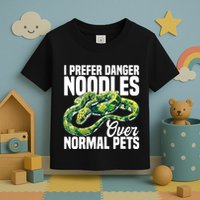Green Tree Python Cage Reptile Keeper Snake Food Python Toddler T-Shirt