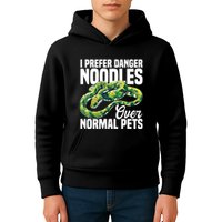 Green Tree Python Cage Reptile Keeper Snake Food Python Kids Hoodie