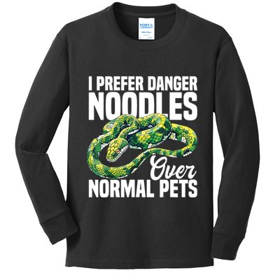 Green Tree Python Cage Reptile Keeper Snake Food Python Kids Long Sleeve Shirt