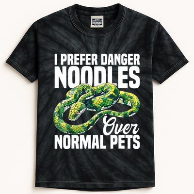 Green Tree Python Cage Reptile Keeper Snake Food Python Kids Tie-Dye T-Shirt