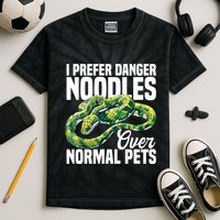 Green Tree Python Cage Reptile Keeper Snake Food Python Kids Tie-Dye T-Shirt