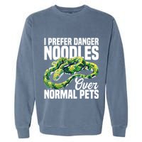 Green Tree Python Cage Reptile Keeper Snake Food Python Garment-Dyed Sweatshirt