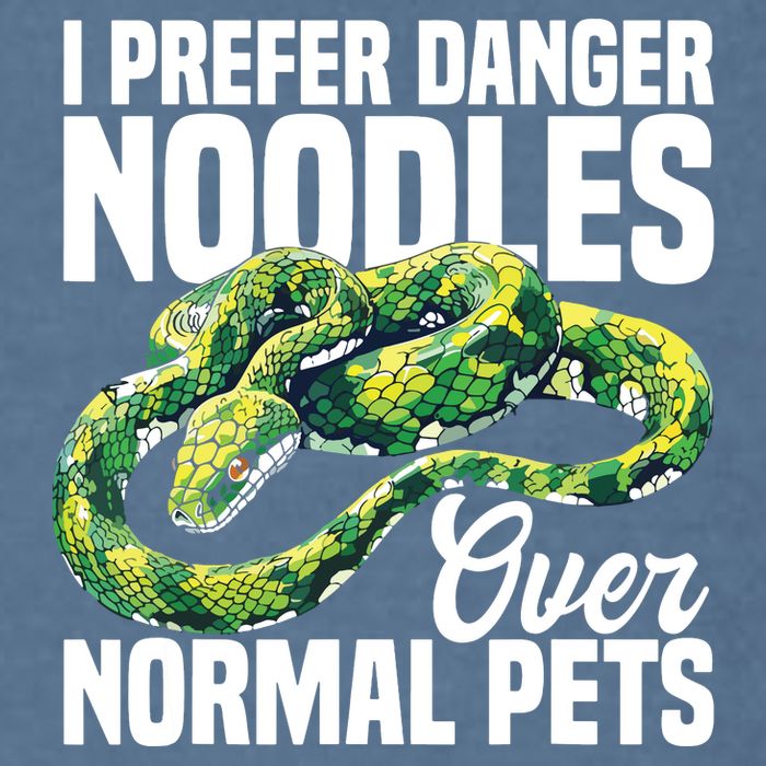 Green Tree Python Cage Reptile Keeper Snake Food Python Garment-Dyed Sweatshirt