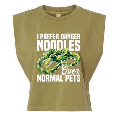 Green Tree Python Cage Reptile Keeper Snake Food Python Garment-Dyed Women's Muscle Tee