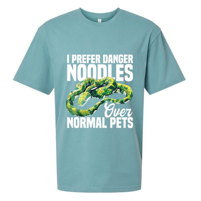 Green Tree Python Cage Reptile Keeper Snake Food Python Sueded Cloud Jersey T-Shirt